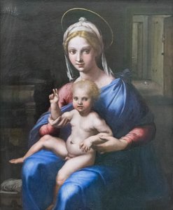Madonna i dziecko autorstwa Giulio Romano