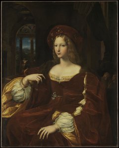 Portret Doñy Isabel de Requesens y Enríquez de Cardona-Anglesola, ok. 1518 (olej na desce przeniesiony na płótno)