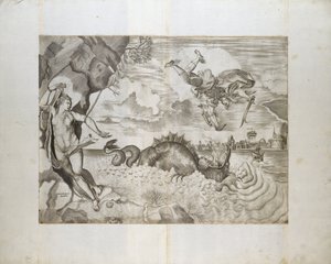 Perseusz i Andromeda autorstwa Giulio Sanuto