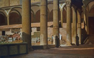 Klasztor św. Croce, ok. 1862 r., Giuseppe Abbati (1836-1868), olej na płótnie, Włochy