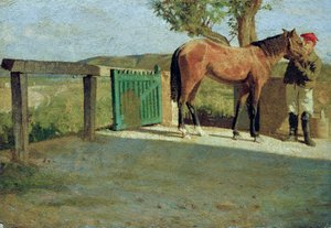 Mały konik, ok. 1867 (olej na tekturze) autorstwa Giuseppe Abbati