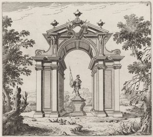 Łuk triumfalny w krajobrazie