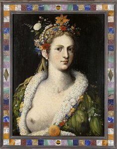 Flora nierządnica, ok. 1590 autorstwa Giuseppe Arcimboldo