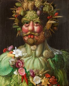 Włoski: Cesarz Rudolf II jako Vertumnus.  Rudolf II z Habsurga jako Vertumnus autorstwa Giuseppe Arcimboldo