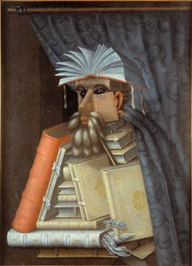 Portret bibliotekarza, ok. 1566 (olej na płótnie). autorstwa Giuseppe Arcimboldo