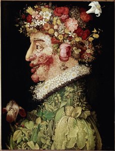 Wiosenny obraz Giuseppe Arcimboldo (1527-1593). 1589. Madryt. Królewska Akademia Sztuk Pięknych w San Fernando, Madryt autorstwa Giuseppe Arcimboldo