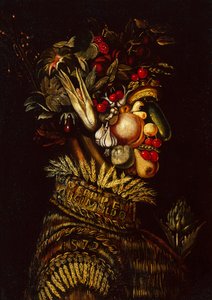 Lato (olej na płótnie) autorstwa Giuseppe Arcimboldo