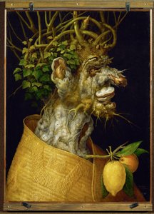 Zima, alegoria ... (drewno lipowe) autorstwa Giuseppe Arcimboldo