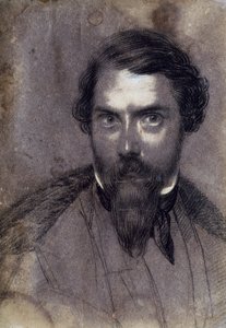 Autoportret (kreda na papierze) autorstwa Giuseppe Baldini