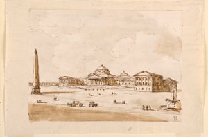 Projekt na Plac z Pałacem autorstwa Giuseppe Barberi
