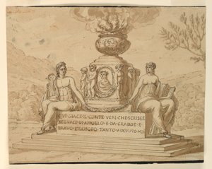 Pomnik nagrobny filozofa hrabiego Alessandro Verri autorstwa Giuseppe Barberi