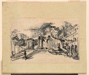 Scenografia: Architektura pałacowa autorstwa Giuseppe Barberi