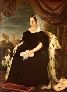 Portret Marii Antonietty z Toskanii autorstwa Giuseppe Bezzuoli