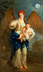 Alegoria Nocy, ok. 1768, Giuseppe Bonito (1707-1789), olej na płótnie.