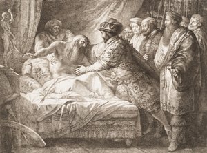 Alegoria malarstwa Śmierć Leonarda da Vinci, ca. 1780-99.