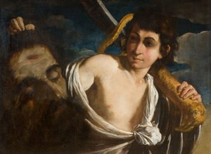 Dawid z głową Goliata, 1630-1660.