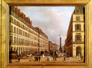 La rue Castiglione w Paryżu w 1829 roku (obraz) autorstwa Giuseppe Canella