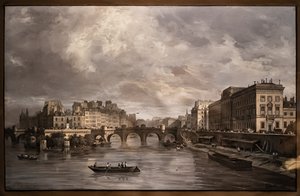 Widok na Pont Neuf autorstwa Giuseppe Canella