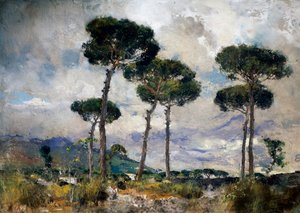 sosny autorstwa Giuseppe Casciaro