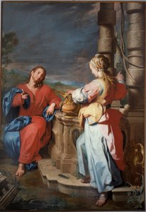 Jezus i Samarytanka, ok. 1722 (olej na płótnie) autorstwa Giuseppe Castiglione