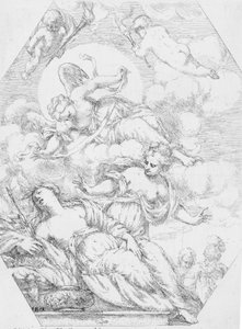 Dydona na stosie pogrzebowym, 1650-1700.