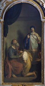 Izaak błogosławi Jakuba — Giuseppe Diotti