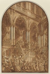 Chrystus wyprowadzony w niewolę z pałacu autorstwa Giuseppe Galli Bibiena