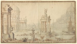 Scenografia: Fantazja architektoniczna autorstwa Giuseppe Galli Bibiena