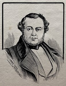 Portret Saverio Mercadante (Altamura autorstwa Giuseppe Gozzini