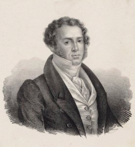 Portret kompozytora Saverio Mercadante 1795-1870. autorstwa Giuseppe Gozzini
