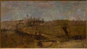 Krajobraz Savignano autorstwa Giuseppe Graziosi