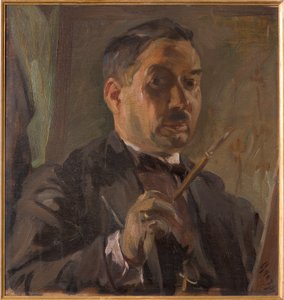 Autoportret (olej na sklejce)