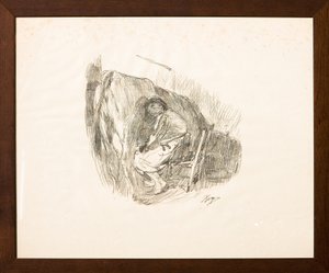 Dojenie (litografia) autorstwa Giuseppe Graziosi