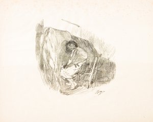 Dojenie (litografia) autorstwa Giuseppe Graziosi