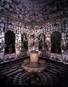 Narożnik Salonu Chino (Sala Chińska) wykonany w całości z porcelany, 1769 (porcelana) (szczegóły patrz 93238-9) autorstwa Giuseppe Gricci