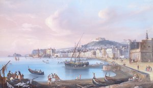 Neapol (gwasz na papierze) autorstwa Giuseppe Gustavo Scoppa