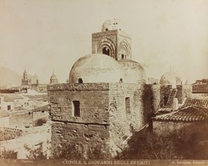 Kościół San Giovanni degli Eremiti w Palermo, fragment kopuł autorstwa Giuseppe Incorpora