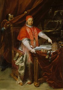 Portret papieża Benedykta XIV 1675-1758, 1740.