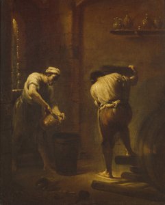 Scena w piwnicy, ok. 1710-1715. autorstwa Giuseppe Maria Crespi