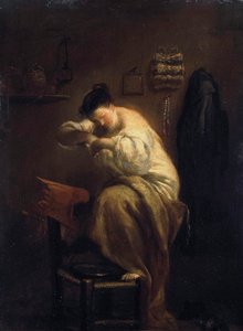 Kobieta szukająca pcheł”, lata 1710.