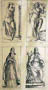 Karty tarota z XVII wieku autorstwa Giuseppe Marii Mitelli autorstwa Giuseppe Maria Mitelli