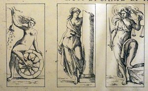 Karty tarota z XVII wieku autorstwa Giuseppe Marii Mitelli autorstwa Giuseppe Maria Mitelli