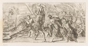 Aeneas vlucht met zijn familie uit Troje Uratowanie Eneasza z ramion wrogiego rodzica (tytuł na obiekcie) Omzwervingen van Aeneas (tytuł serii) L