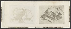 Górna część ciała kobiety Przykłady rysunków (tytuł serii) Mitelli intaglio (tytuł serii) autorstwa Giuseppe Maria Mitelli