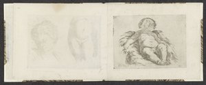 Leżąc nagie dziecko Przykłady rysunków (tytuł serii) Mitelli intaglio (tytuł serii)