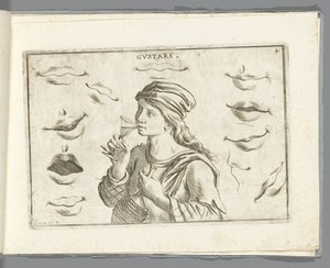 Smak Gustare (tytuł na obiekcie) autorstwa Giuseppe Maria Mitelli