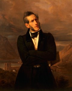 Portret Alessandro Manzoniego (Mediolan .) autorstwa Giuseppe Molteni