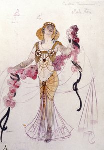 Kostium Mata Hari zaprojektowany przez Giuseppe Palanti (1881-1946) w 1912 roku na bal „”Bachus (Bacchus) i Gambrinus””. Muzeum Teatru Scala w Mediolanie.