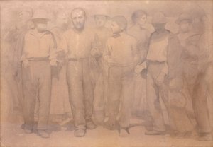 Kreskówka dla czwartego stanu autorstwa Giuseppe Pellizza da Volpedo