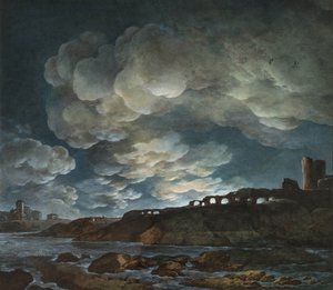 Księżyc w pełni nad morzem, 1800-1810.